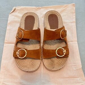 Tory Burch espadrille suede sandal